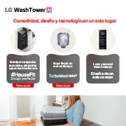 Comodidad, diseño y tecnología en un solo lugar LG WashTower, WK25BS6